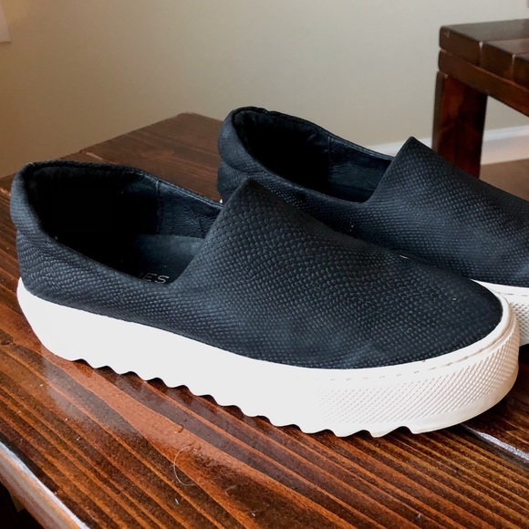 J Slides Shoes - Platform Embossed J slides